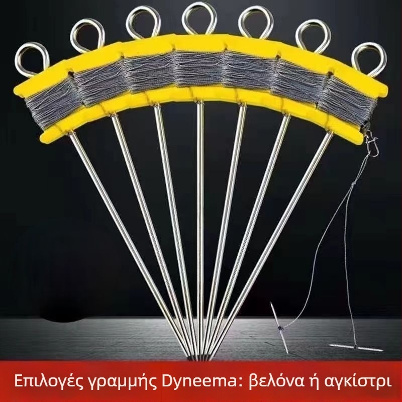 Σετ αγκίστρων για χελώνες με διπλές ακίδες και αντιολισθητικό σχέδιο