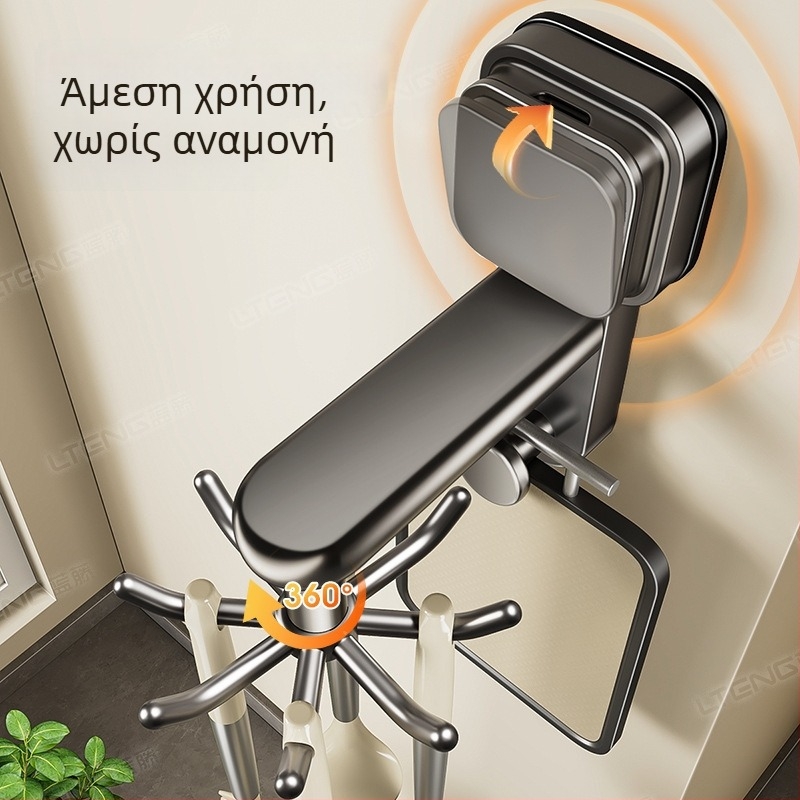 Οργανωτής κουζίνας τοίχου με βεντούζα, ανθεκτικό ράφι αποθήκευσης και γάντζους — εγκατάσταση χωρίς διάτρηση