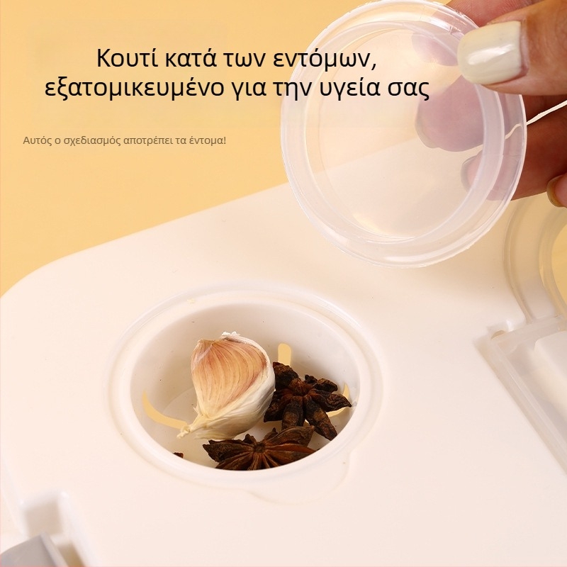 Κλειστή θήκη αποθήκευσης ρυζιού — προστασία από έντομα και υγρασία, τροφίμων υψηλής ποιότητας, μοντέρνος μινιμαλιστικός σχεδιασμός, χωρητικότητα πάνω από 10 L