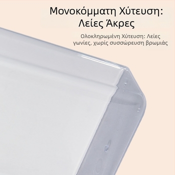 Διαφανικό τετράγωνικό πλαστικό δοχείο αποθήκευσης κουζίνας για δημητριακά, σκόνη καφέ και σκόνη φρούτων