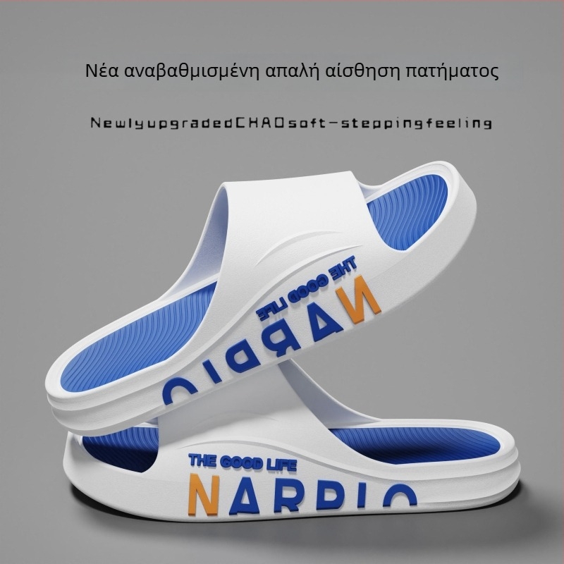 Ανδρικά υπαίθρια καλοκαιρινά σλιπς – αντιολισθητικά, ντένιμ επάνω, PVC σόλα, άνετα για την παραλία