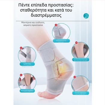 Λεπτός και ελαφρύς νάρθηκας αστραγάλης για πρόληψη διαστρέμματος, επαγγελματική στήριξη αστραγάλης για μπάσκετ και αθλήματα