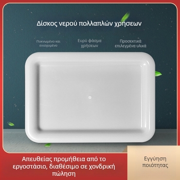 Ορθογώνιος δίσκος αποστράγγισης κουζίνας, διαφανές πολυπροπυλένιο
