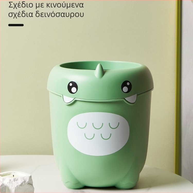 Huijun 8L κάδος απορριμμάτων με καρτούν χωρίς καπάκι — οικιακή χρήση, μπάνιο, κουζίνα, σαλόνι; γλυκό στυλ κοριτσιού δωματίου; δημιουργικός σχεδιασμός
