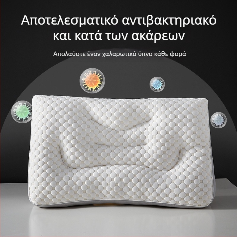 Water Cube αναπνεύσιμο μαξιλάρι για τον αυχένα με στήριξη αυχένα για ύπνο, ορθογώνιο μαξιλάρι με βελούδινο γέμισμα, για ενήλικες, μονή χρήση