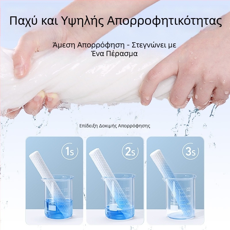 Επιπλέον παχιές μιας χρήσης πετσέτες με ατομική συσκευασία για ξενοδοχεία και ενοικιαζόμενα δωμάτια, κατάλληλες για βρεγμένη και ξηρή χρήση