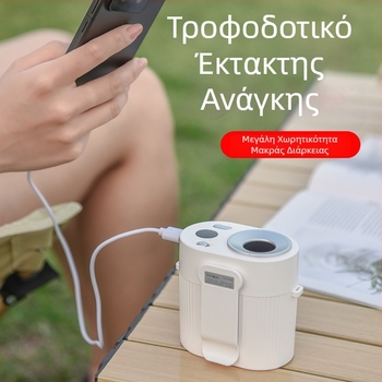 Ανεμιστήρας μέσης για εξωτερική χρήση, με μεγάλη χωρητικότητα μπαταρίας και μακρύ χρόνο λειτουργίας, φορητός ψύξης για πεζοπορία