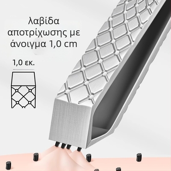 Λαβίδα τριχών με άνοιγμα 1 cm για τράβηγμα γενειάδας και φρυδιών, αφαίρεση λευκών τριχών, χειροκίνητο εργαλείο περιποίησης για άνδρες