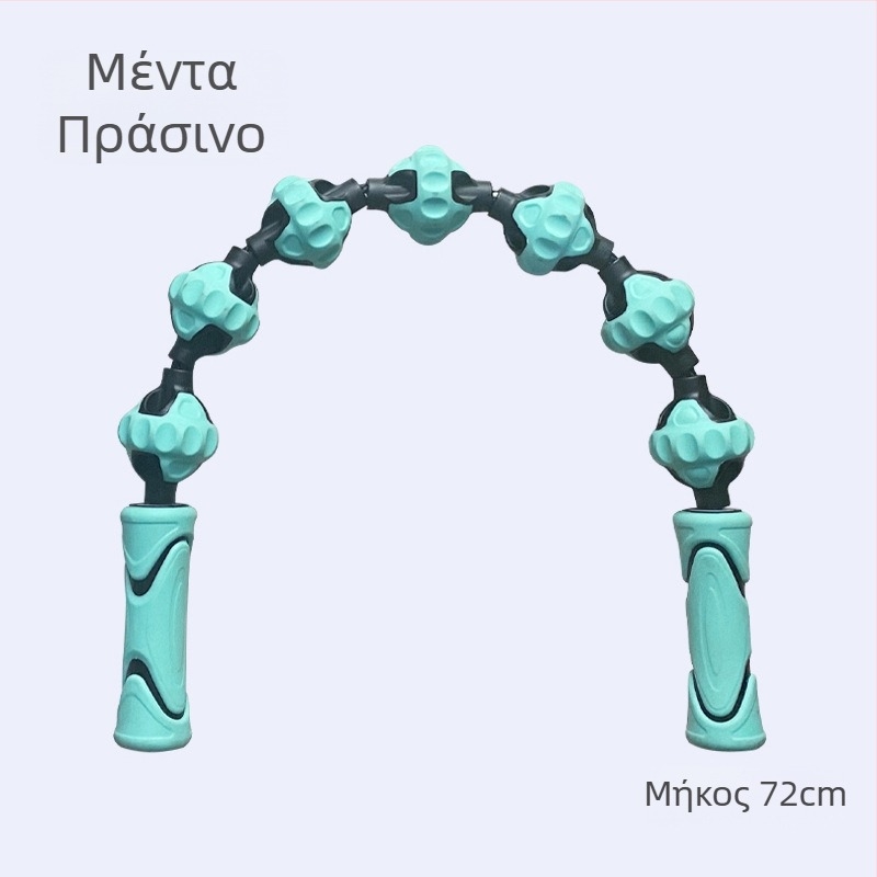 Ρολό μυϊκής χαλάρωσης με ακίδες για μασάζ περιτονίας ποδιών – εξοπλισμός foam roller για γυμναστική