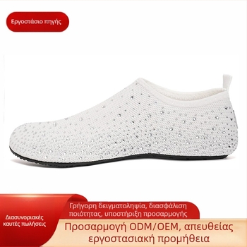 ERGR παπούτσια νερού για παραλία, πεζοπορία σε ποταμό και κολύμβηση — γρήγορο στέγνωμα, αναπνεύσιμη διχτυωτή επάνω επιφάνεια, διακοσμητικά κρύσταλλα, για άνδρες και γυναίκες