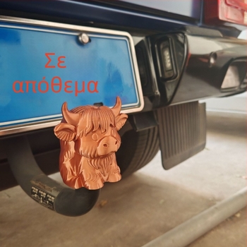 Κάλυμμα μπίλιας ρυμούλκησης σε σχήμα Highland Cow