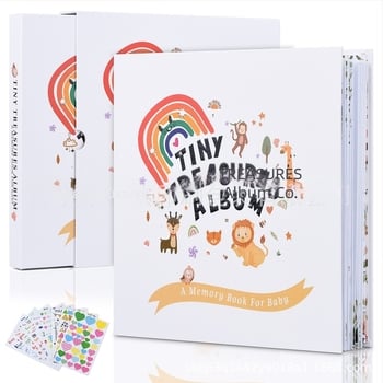 Hello Baby Βιβλίο Ανάπτυξης και Scrapbook DIY Άλμπουμ Φωτογραφιών
