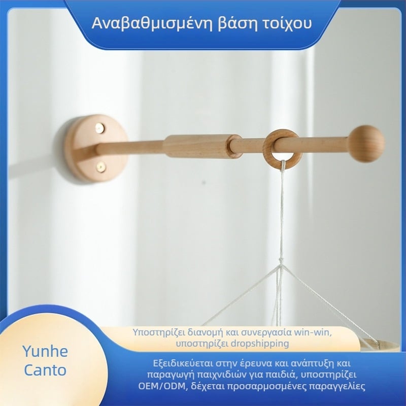 Ξύλινο τοίχο-τήριγμα για κουδούνι κρεβατιού παιδιού – βοήθεια ύπνου