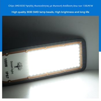 200W LED προβολέας δρόμου IP67 αντιδιαβρωτικό αδιάβροχο, αλουμινένιο περίβλημα, 20.000 lm, 6500K, 100.000 ώρες ζωής, για δρόμους και αυλές - Μοντέλο XKD-LDA