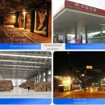 LED εξωτερικού φωτισμού με προστασία από έκρηξη για υψηλούς στύλους, πρατήρια καυσίμων και χημικά εργοστάσια