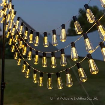 LED γιρλάντα με σφαιρικές μπάλες για εξωτερικό κάμπινγκ – ηλιακό φως για ομπρέλα/γάμο, διακοσμητικό φωτιστικό με δυνατότητα σύνδεσης