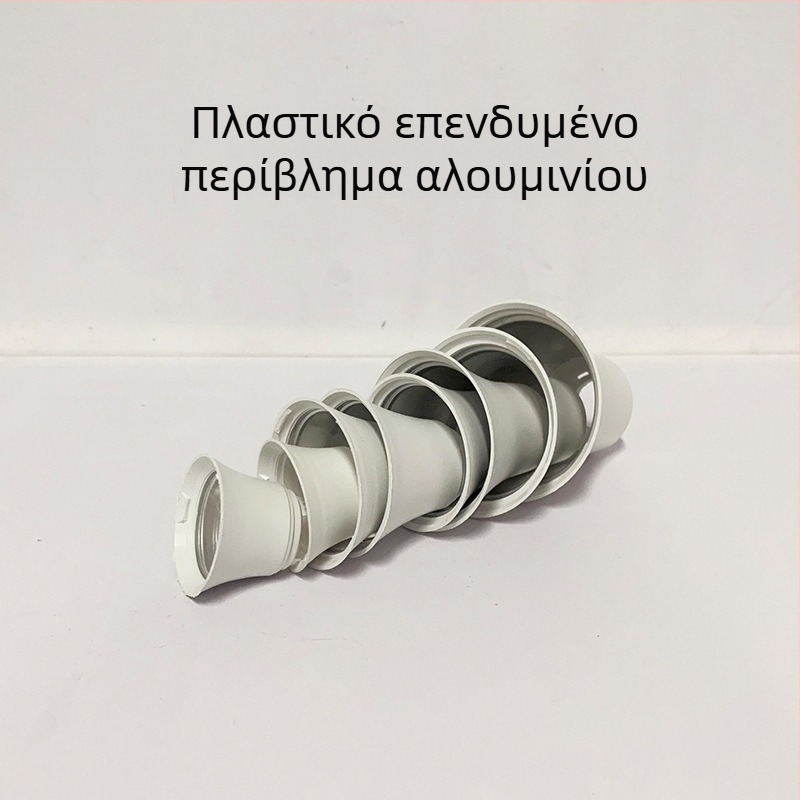 LED γλάμπα κάλυμμα σετ για βάση B22, πλαστικό περίβλημα, PP σκιά, διαστάσεις 95×50 mm, 220 V, IP40, μοντέλο SBL-02, ζωή 30000 ώρες