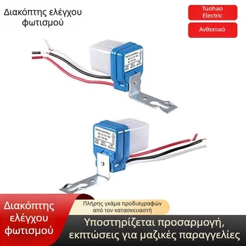 AS-10 Αυτόματος ελεγκτής οδικού φωτισμού με αισθητήρα φωτός, αδιάβροχος, 110V/220V
