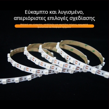 Ευέλικτη LED λωρίδα φωτισμού τοίχου με ενσωματωμένα 6060 LED, γραμμικό 24V διακοσμητικό φωτισμό οροφής, μαλακή λωρίδα φωτός