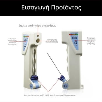 Hengxin AZ-8838 Υπέρυθρο θερμόμετρο για τρόφιμα και βιομηχανική χρήση, με υψηλής ακρίβειας κεφαλή μέτρησης