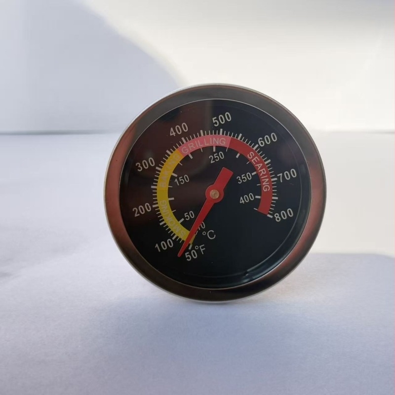 Θερμόμετρο φούρνου, 60 mm, από ανοξείδωτο χάλυβα, βιμεταλλικό θερμόμετρο μπάρμπεκιου, εργαλείο ψησίματος