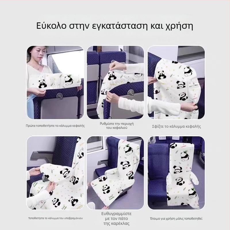 Κάλυμμα καθίσματος μίας χρήσης για τρένα υψηλής ταχύτητας, παχύτερο και μεγαλύτερο για καθίσματα δεύτερης τάξης, πλήρης κάλυψη, ανθεκτικό στους λεκέδες.