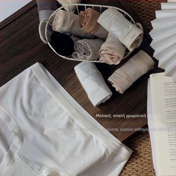 Xiao Lan Skirt A003 γυναικείες βρακάκια από Modal, μεσαίας μέσης, υψηλή ελαστικότητα, Morandi παλέτα, ενιαίο χρώμα, 80s