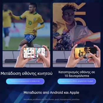 Android 4K δικτυακό κουτί τηλεόρασης για ηλικιωμένους, Wi‑Fi και ασύρματη προβολή οθόνης