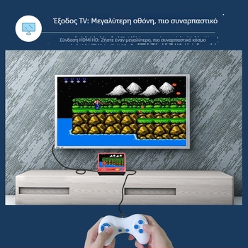 J900 κονσόλα arcade με joystick, μικρή οθόνη για οικιακό τηλεοπτικό gaming, υποστηρίζει δύο παίκτες, HDMI