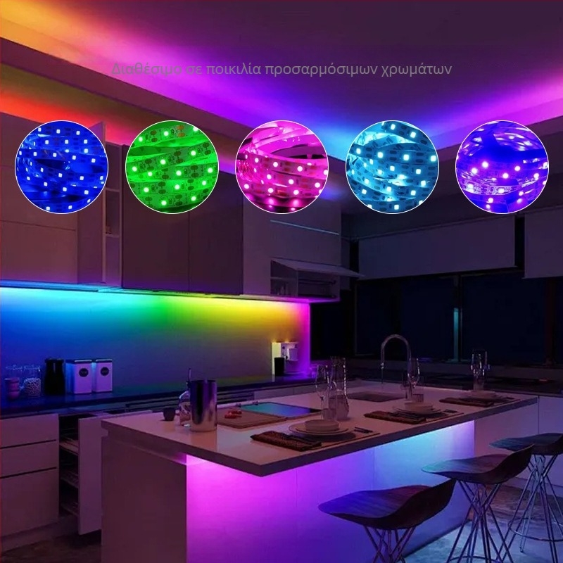 24V LED ταινία, αυτοκόλλητη για τον οροφή του σαλονιού, μπορεί να κοπεί σε οποιοδήποτε μήκος, 2835 SMD LED γραμμική λυχνία