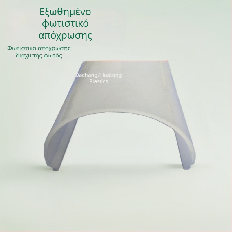 LED γραμμικός λαμπτήρας από PC με διάχυση φωτός, γαλακτώς λευκός διαφανής, εξωθημένος πολυκαρβονάτης
