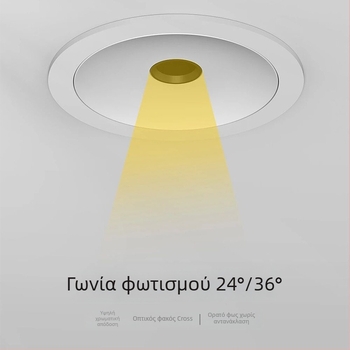 12W LED Downlight με πλήρες φάσμα – επιφανειακή τοποθέτηση και εντοιχισμένο φωτιστικό οροφής για οικιακή χρήση, ξενοδοχείο και εμπορικά έργα φωτισμού