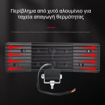 LED προβολέας τριών πλευρών, 12V–24V, διάχυτος και υπερφωτεινός φωτισμός για θεριστικές μηχανές, φορτηγά και γεωργική/μηχανολογική τεχνολογία