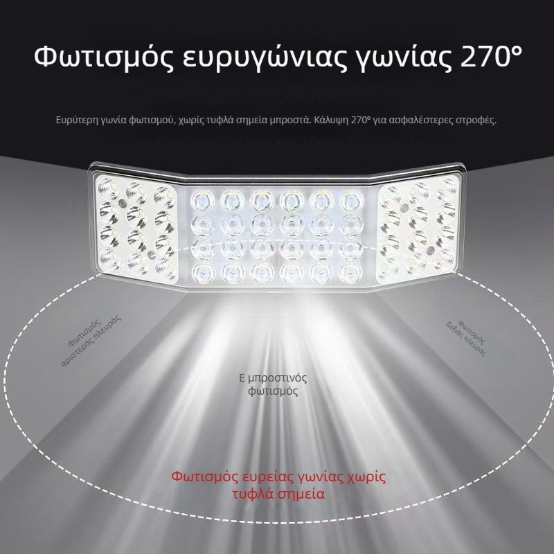 LED προβολέας τριών πλευρών, 12V–24V, διάχυτος και υπερφωτεινός φωτισμός για θεριστικές μηχανές, φορτηγά και γεωργική/μηχανολογική τεχνολογία