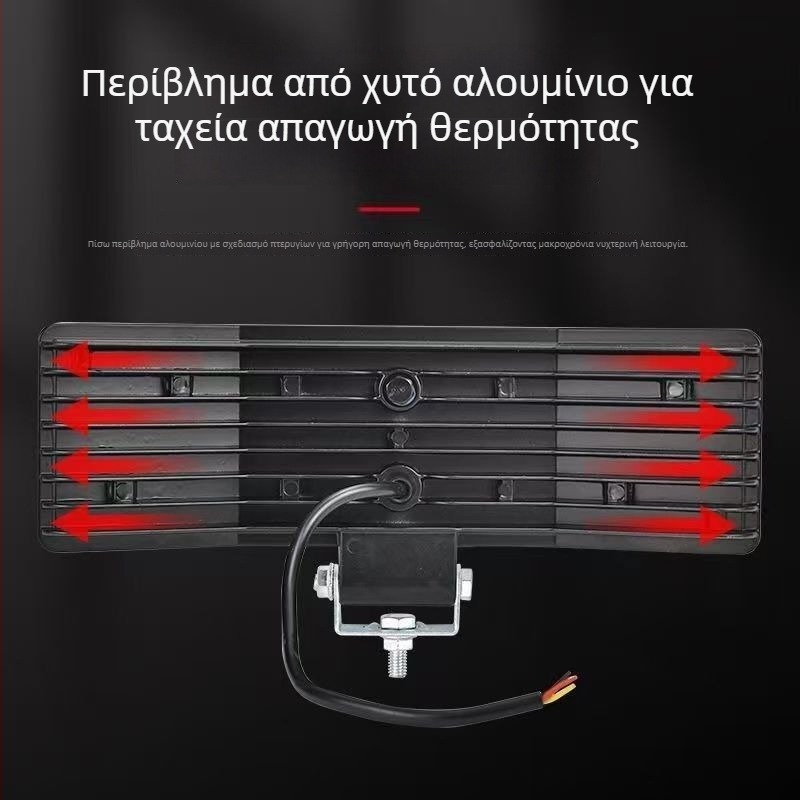 LED προβολέας τριών πλευρών, 12V–24V, διάχυτος και υπερφωτεινός φωτισμός για θεριστικές μηχανές, φορτηγά και γεωργική/μηχανολογική τεχνολογία