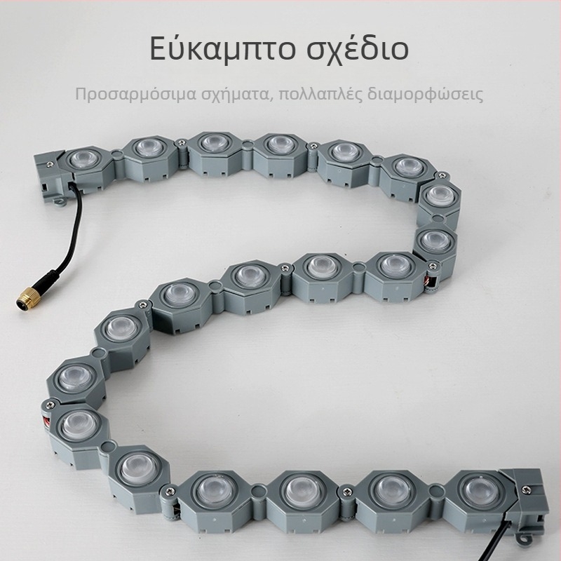 LED ευέλικτος γραμμικός φωτισμός για πάρκα και αυλές, εξωτερικός αδιάβροχος φωτισμός τοίχου με επιφανειακή τοποθέτηση