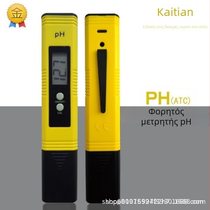 Τέταρτης γενιάς φορητός μετρητής pH ATC Ph-02 — στυλό μέτρησης pH με αυτόματη ταυτοποίηση και βαθμονόμηση σε 3 σημεία