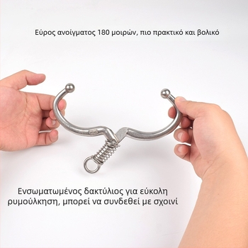Λαβίδες με ελατήριο για τη μύτη βοοειδών από ανοξείδωτο ατσάλι – εργαλείο τοποθέτησης ρινικών δακτυλίων χωρίς διάτρηση