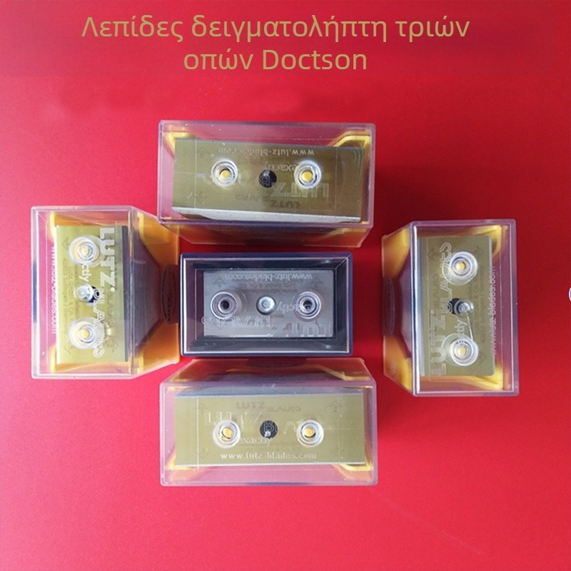 Round Head Sampler, μετρητής βάρους σε γραμμάρια, μαχαίρι με τρεις οπές, δίσκος υφάσματος, χαραγμένος δίσκος, μαχαίρι κοπής χαρτιού