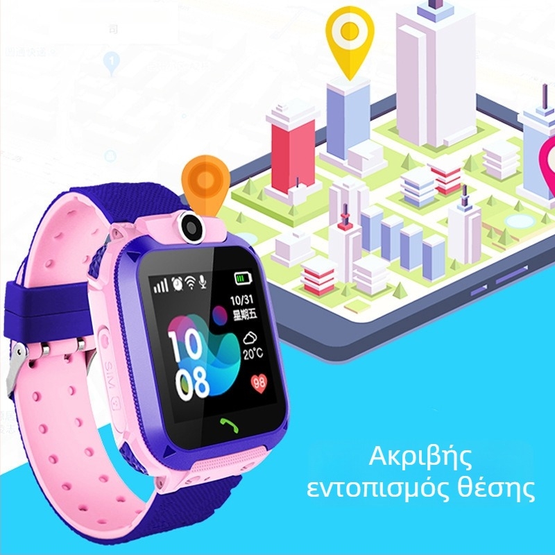 Q12 παιδικό smartwatch με αδιάβροχη κατασκευή και ασφαλή εντοπισμό θέσης, τηλέφωνο-ρολόι για παιδιά