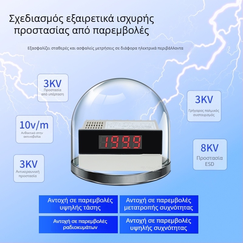 DP3-SVA1B Ψηφιακή οθόνη αισθητήρα — ηλεκτρονικός μετρητής συχνότητας και στροφών, μετρητής γραμμικής ταχύτητας