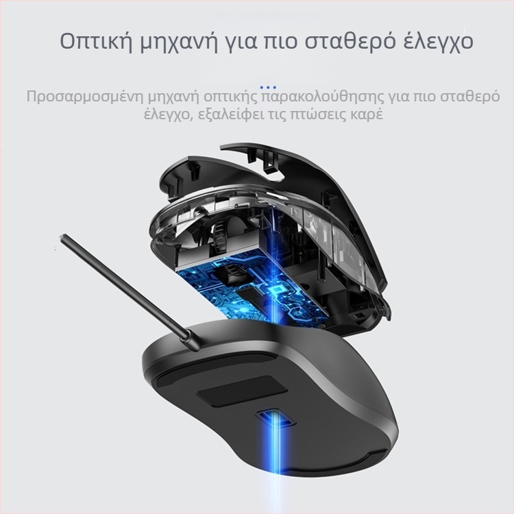 Wolf Spider AC106 επιτραπέζιο USB ενσύρματο σετ πληκτρολόγιο και ποντίκι αδιάβροχο