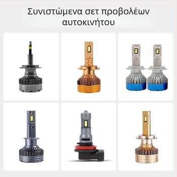 LED προβολέας αυτοκινήτου με τέσσερις φακούς, 100W, υψηλή φωτεινότητα, ενσωματωμένη κοντινή και μακρινή δέσμη