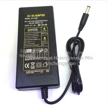 Τροφοδοτικό LED λωρίδας 12V 5A, αντάπτορας για λωρίδες LED 5050/5630