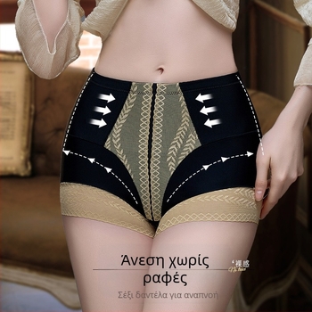 Γυναικείο εσώρουχο shapewear με αίσθηση μεταξιού, έλεγχο κοιλιάς και μέσης, μεσαίο ύψος, μοτίβο χρυσού σιταριού
