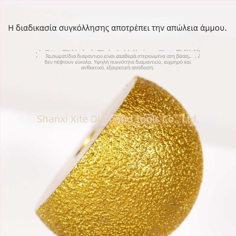 Διαμαντότροχος λείανσης ακμών για πέτρες, βότσαλα και γλάστρες, τροχός με κεφαλή μανιταριού για γωνιακό τροχό, λείανση και γυάλισμα
