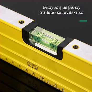 Αλουμινένιος επίπεδος χάρακας για μηχανικές εφαρμογές, υψηλή ακρίβεια, πολυλειτουργικός, ισχυρός μαγνήτης, παχυσμένος και σκληρυμένος, για οικιακή χρήση