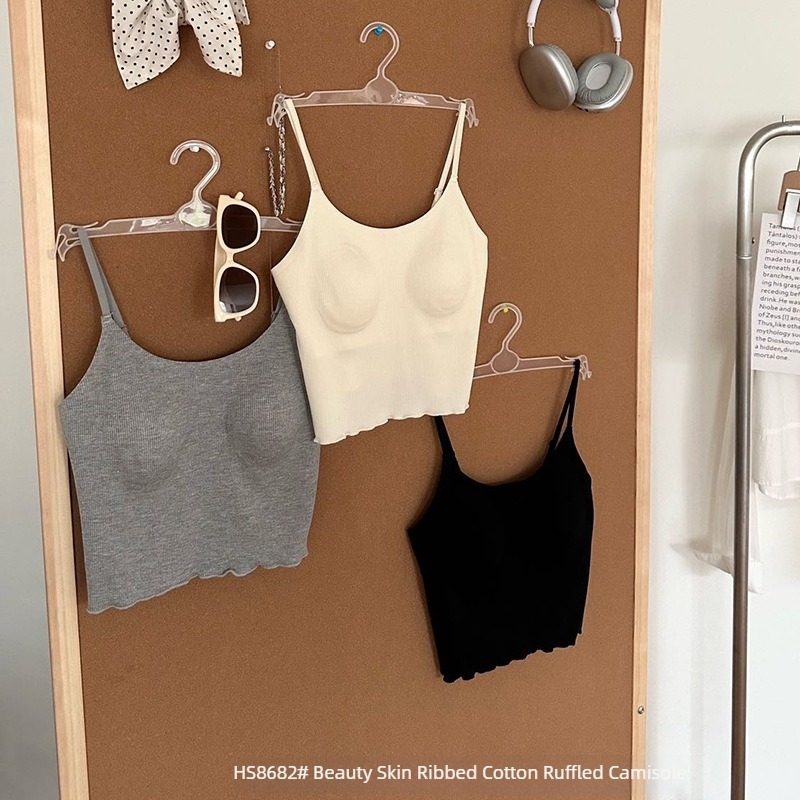 Γυναικείο camisole για καλοκαίρι, εφαρμοστό με επένδυση στήθους, λαιμό U, όμορφο πίσω, κατάλληλο ως εσωτερικό ή εξωτερικό τοπ