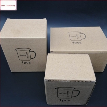 Γυάλινο κύπελλο με χερούλι, 250 ml/500 ml/1000 ml, ανθεκτικό σε υψηλές θερμοκρασίες, εργαστηριακή χρήση