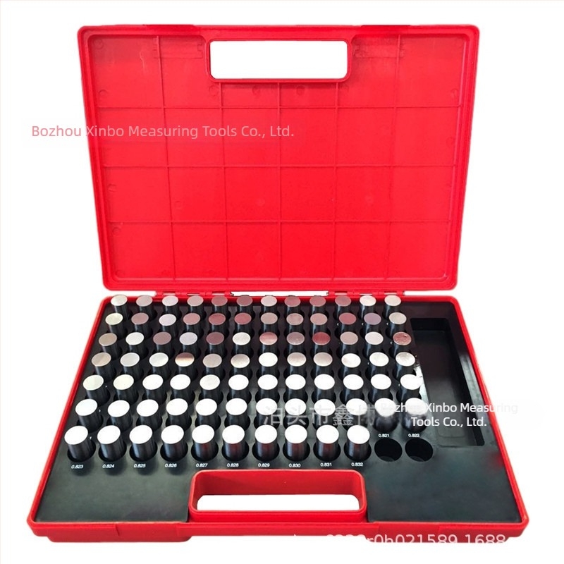 Ράβδοι μέτρησης τύπου πιν με λεία pin gauges και λεία plug gauges, M0+ 0.011–0.060 in, σετ 50 τεμαχίων μετρικών Imperial